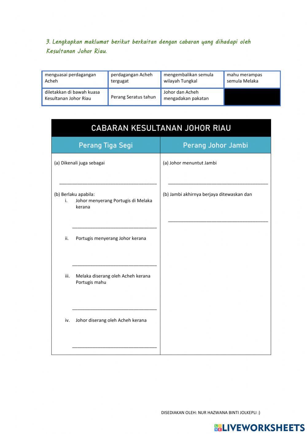 Kesultanan Johor Riau