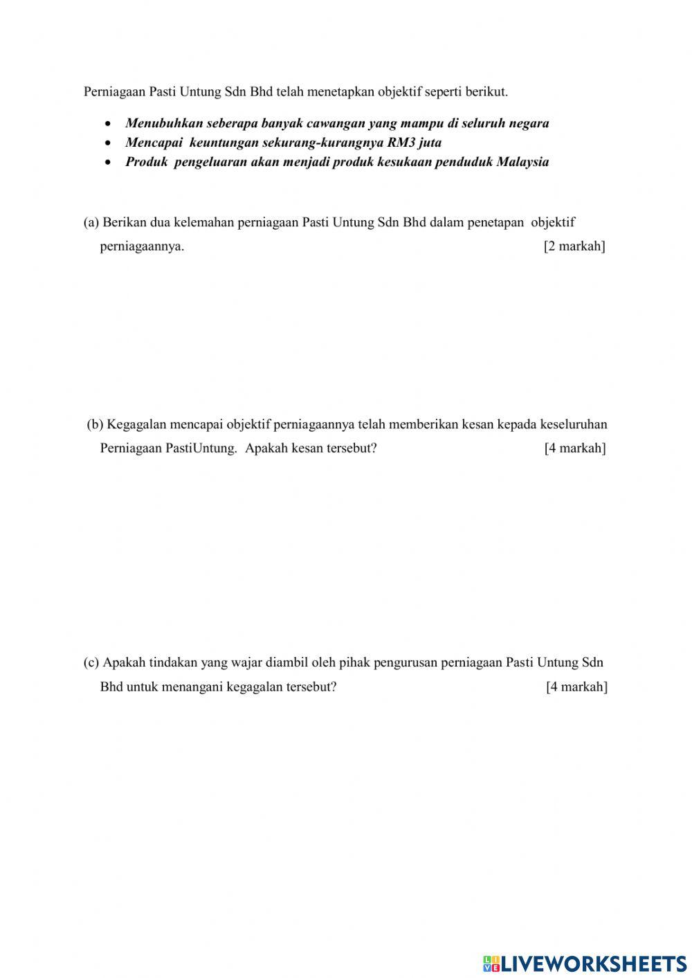 Perniagaan bab 3.3 tingkatan 4