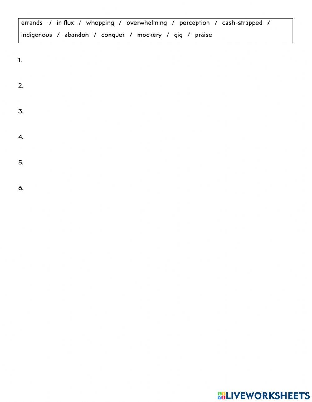 Arena Media Vocab Test