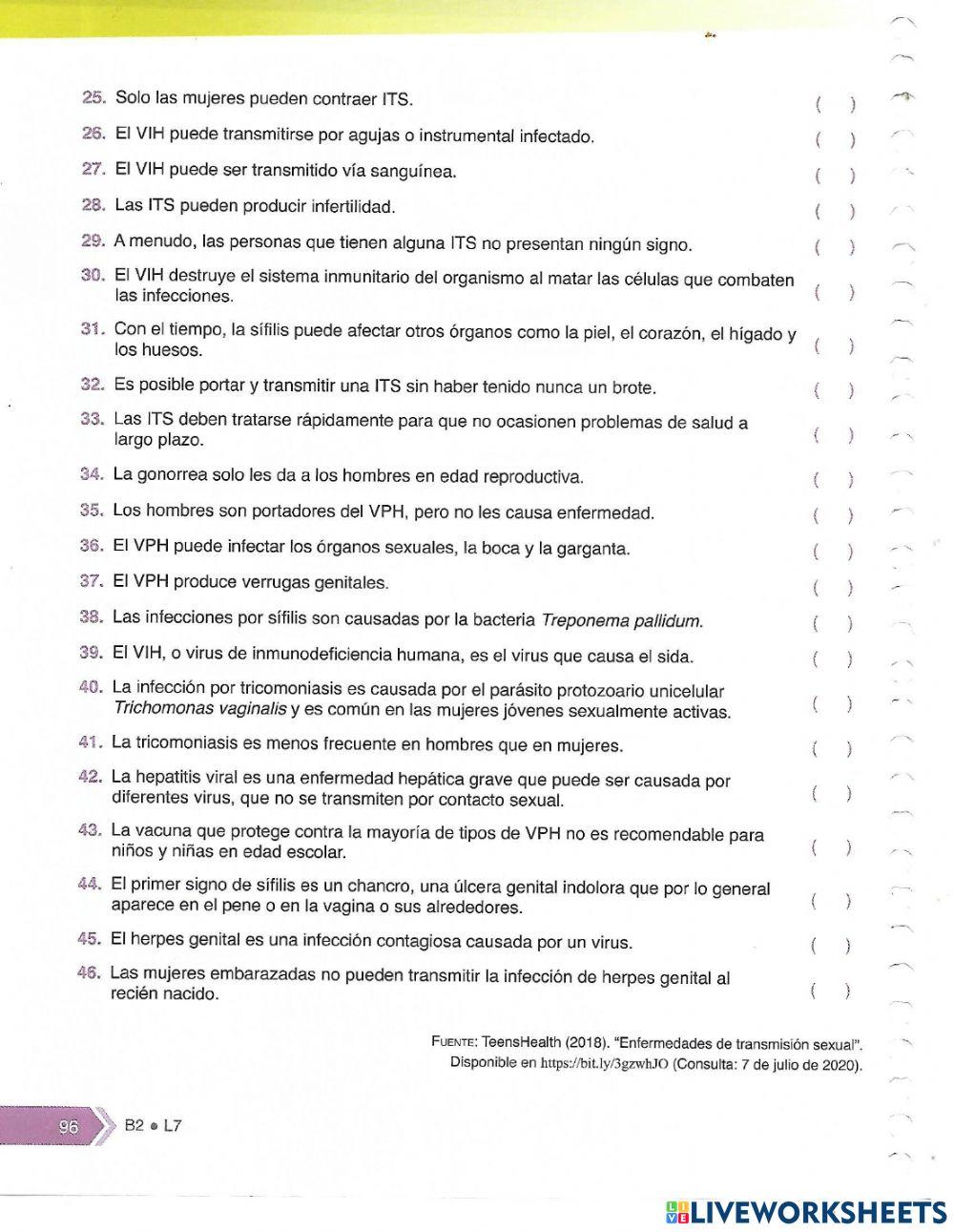 Métodos anticonceptivos e ITS