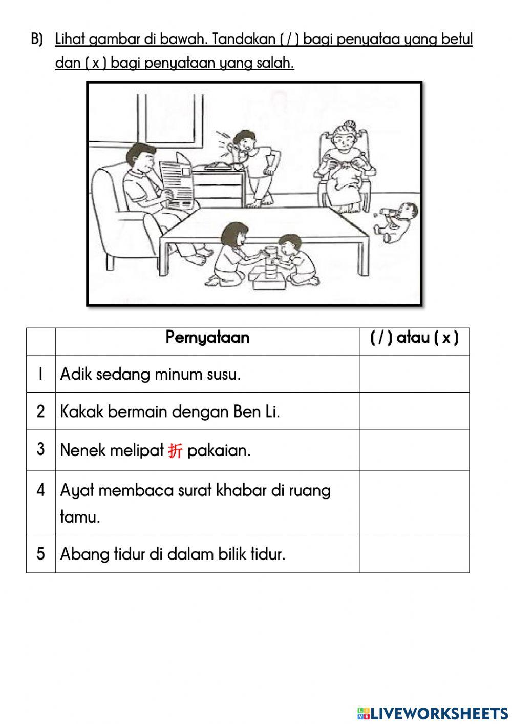 Kata arah & pernyataan