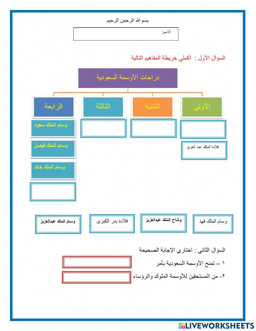 الأوسمة في المملكة