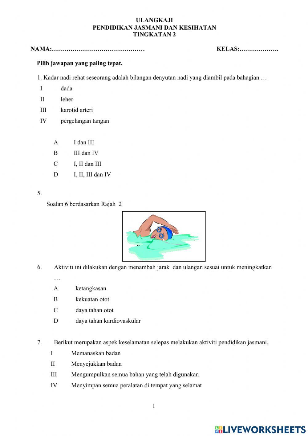 Ulangkaji tingkatan 2 pjk