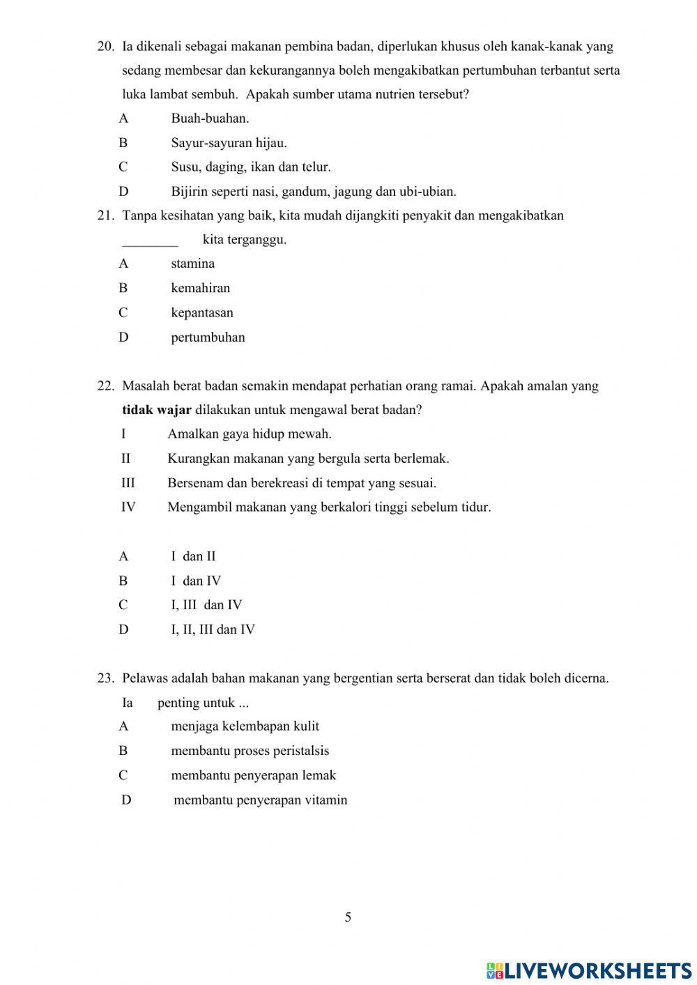 Ulangkaji tingkatan 2 pjk