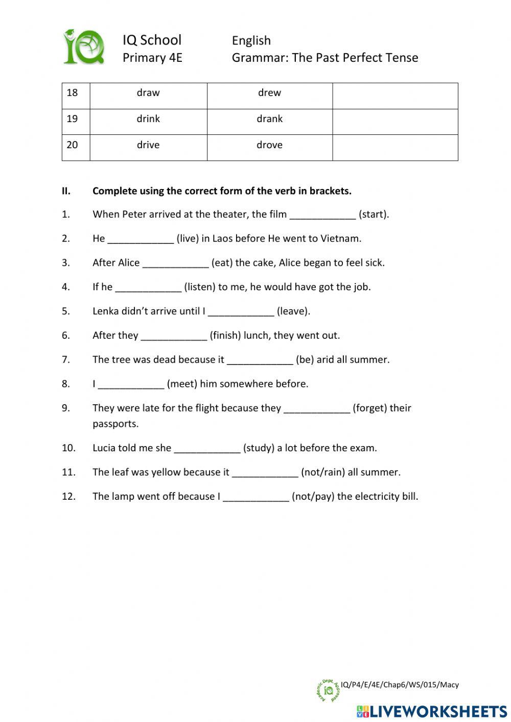 Chapter 6: The Loch Ness Monster (Past Perfect Tense)