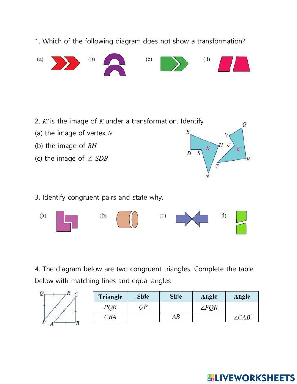 Isometric transformations