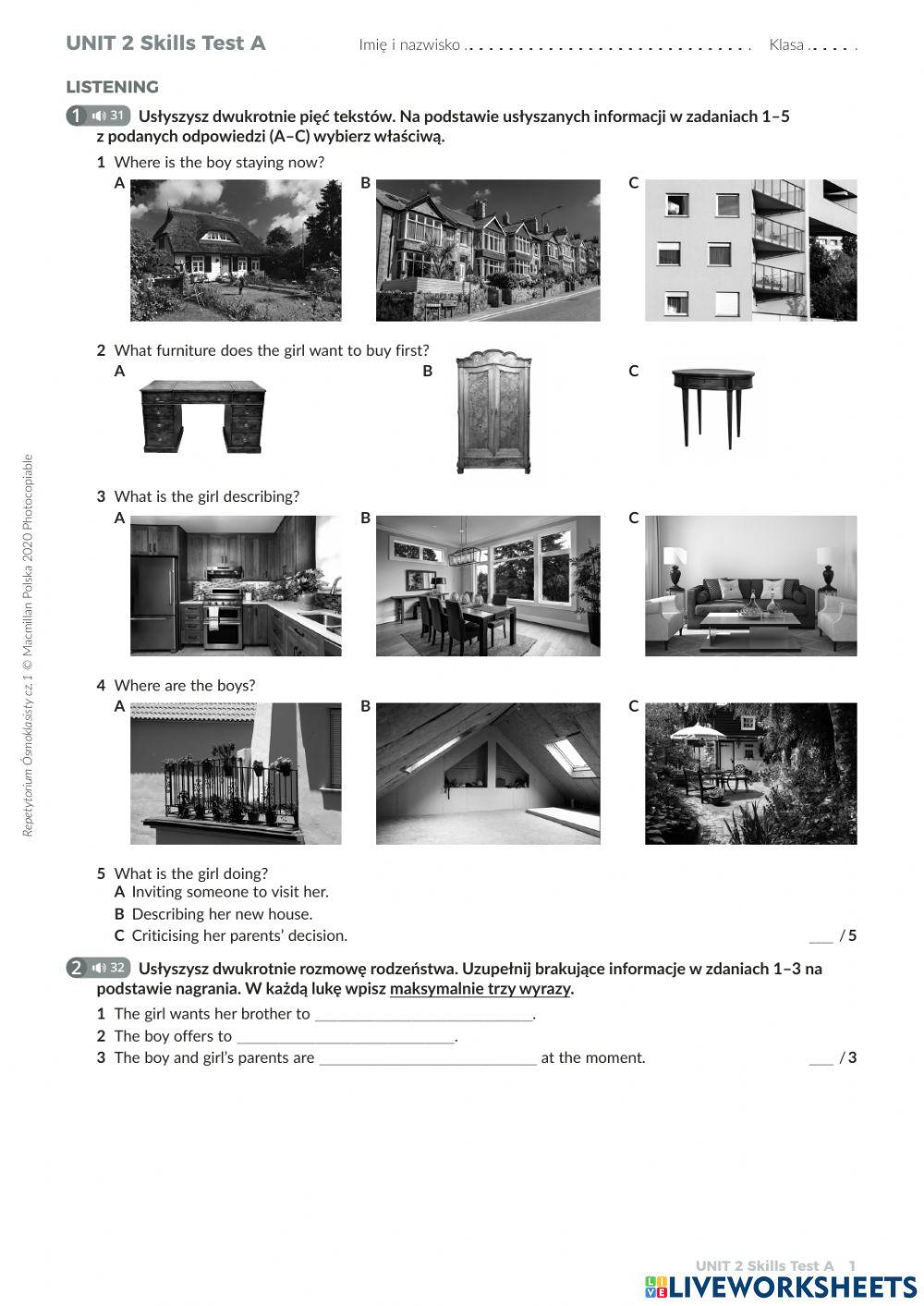 E8 Macmillan - Unit 2 - Skills Test