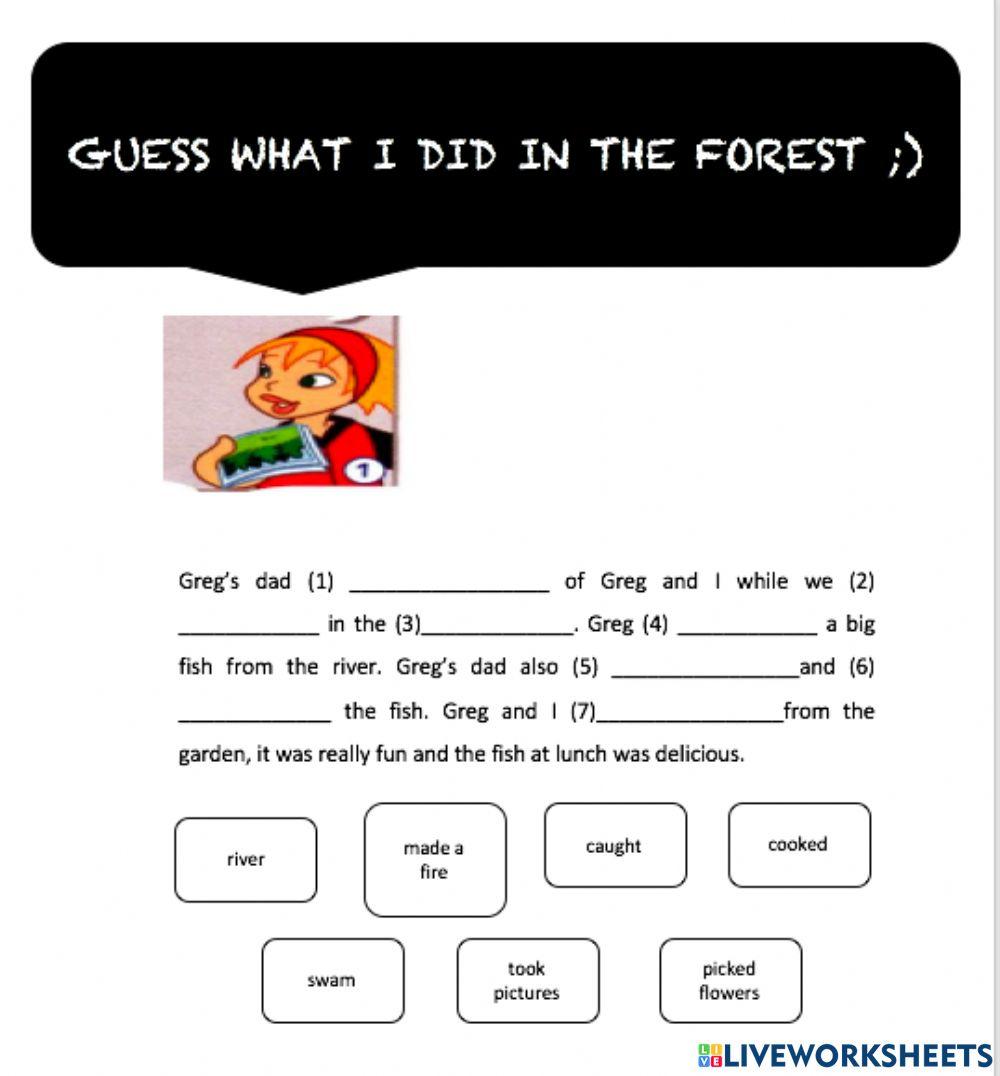 Past simple statements