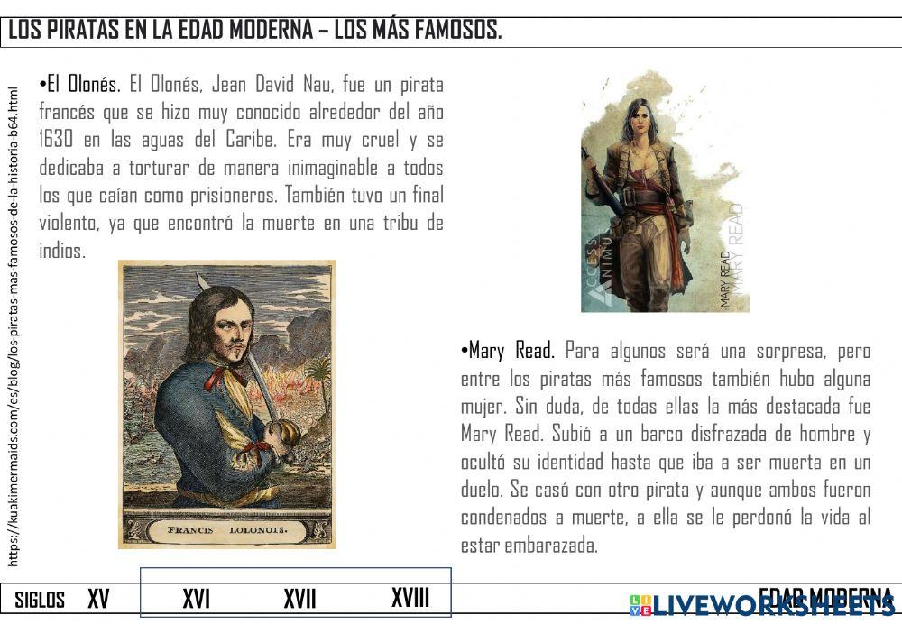 Piratas Siglo XVI - XVIII