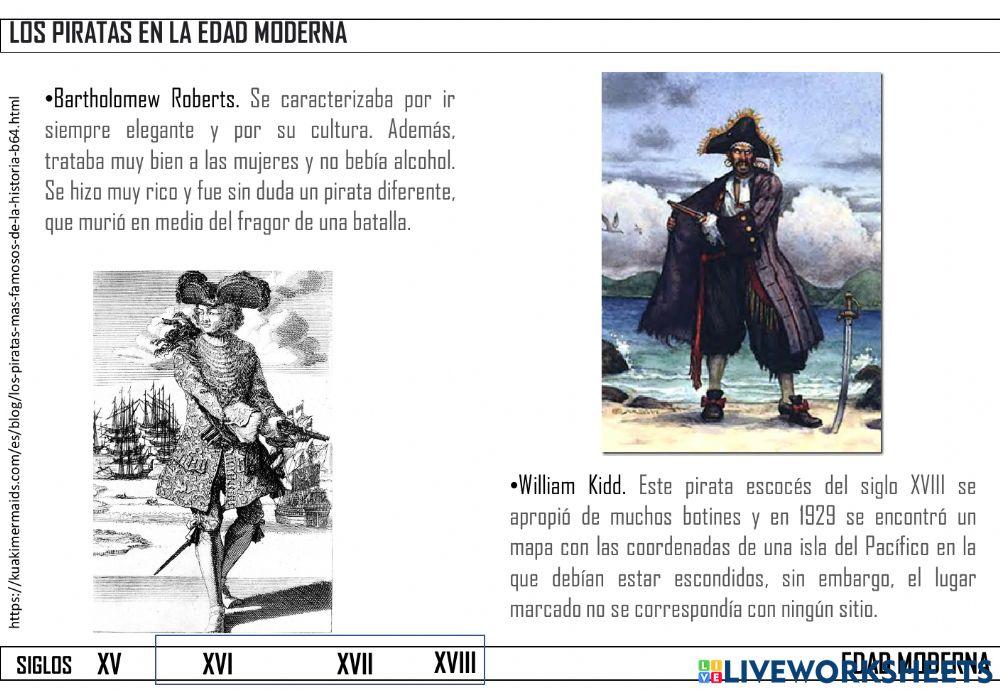 Piratas Siglo XVI - XVIII