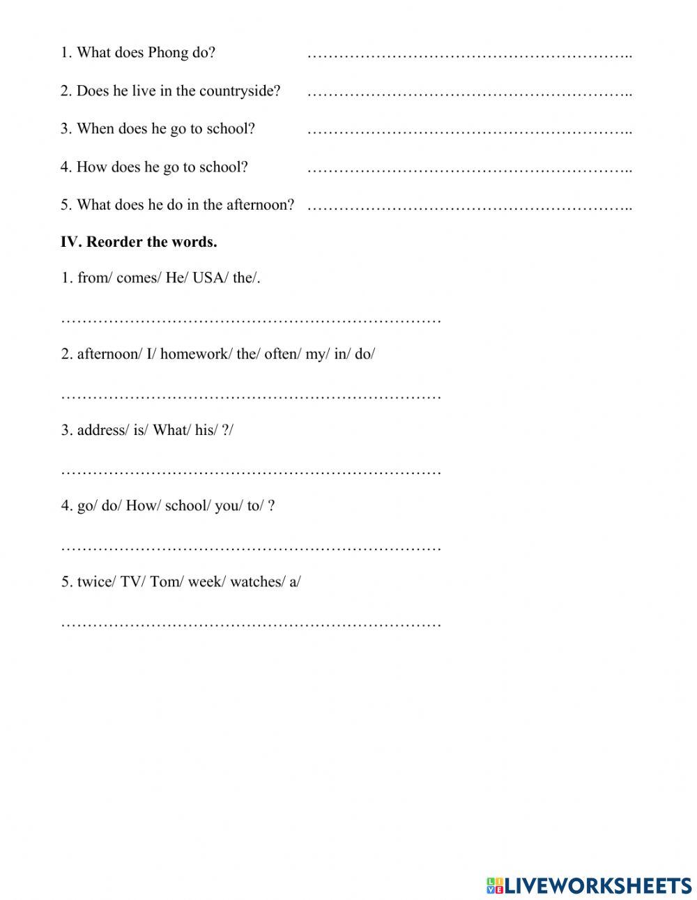 Grade 5 - Test 1 (mid)