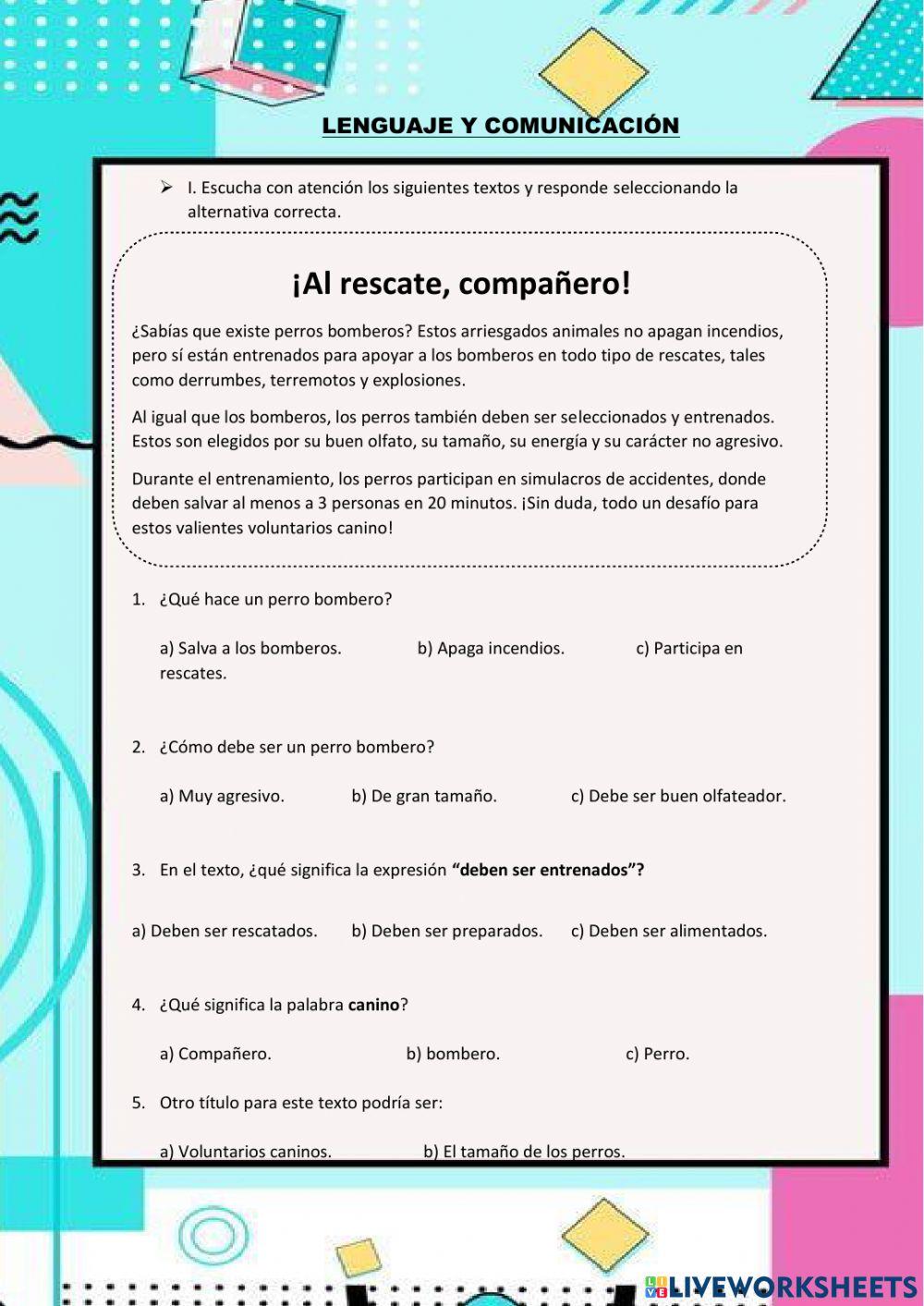 Comprensión lectora