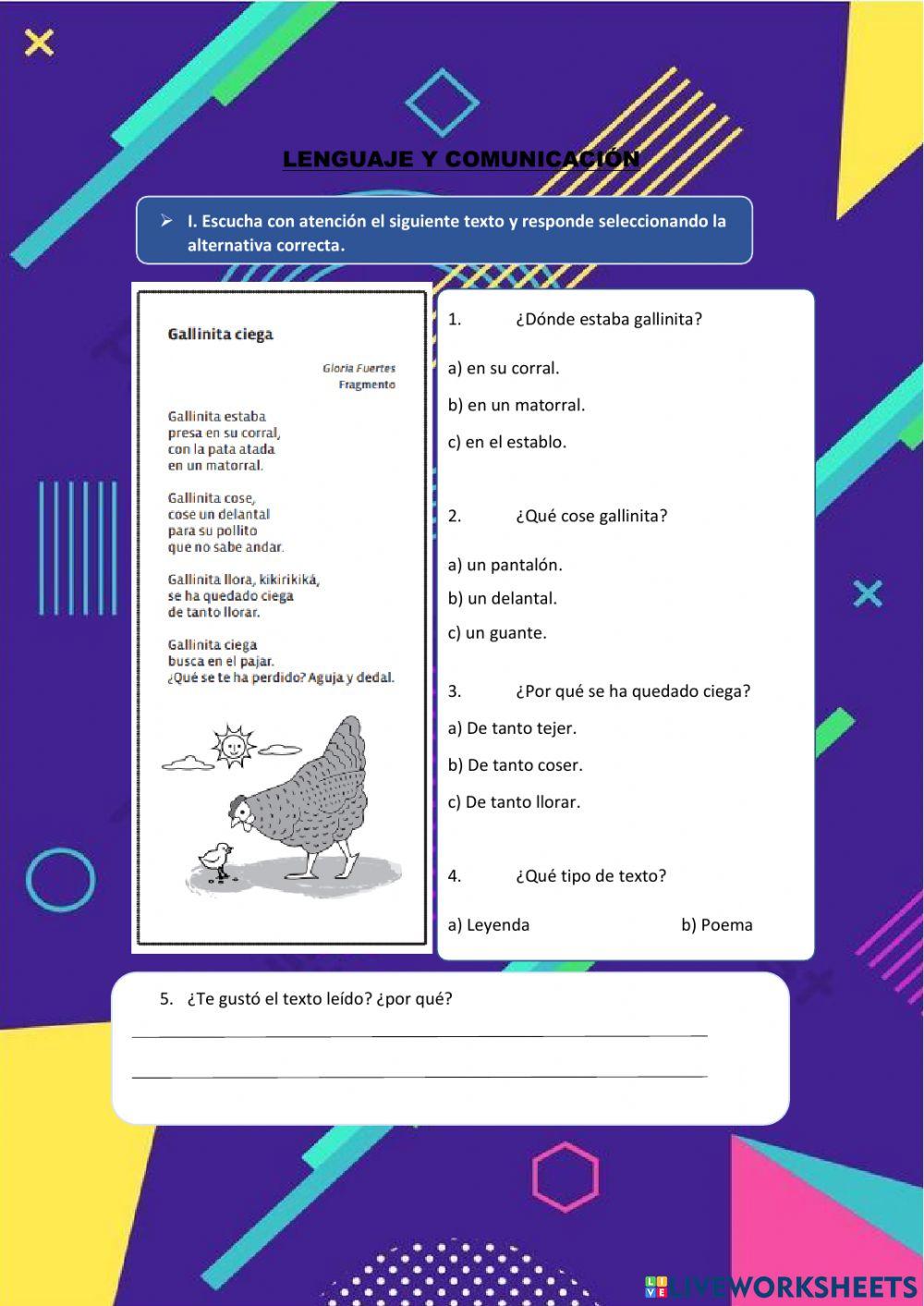 Comprensión lectora