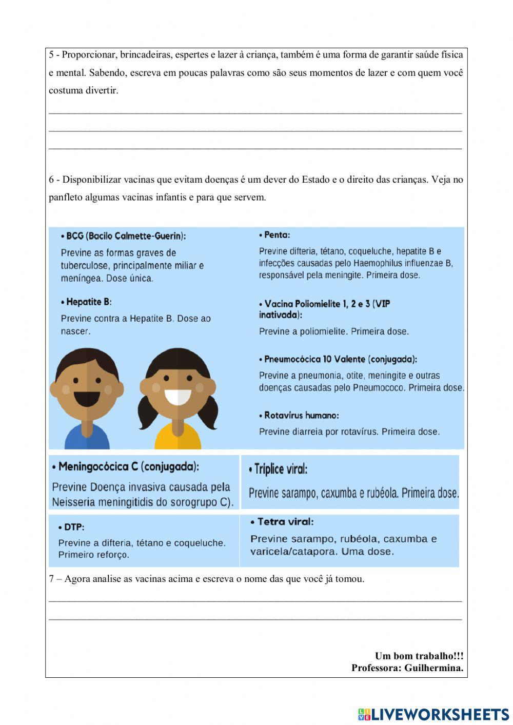 Crianças: Sementes do amanhã