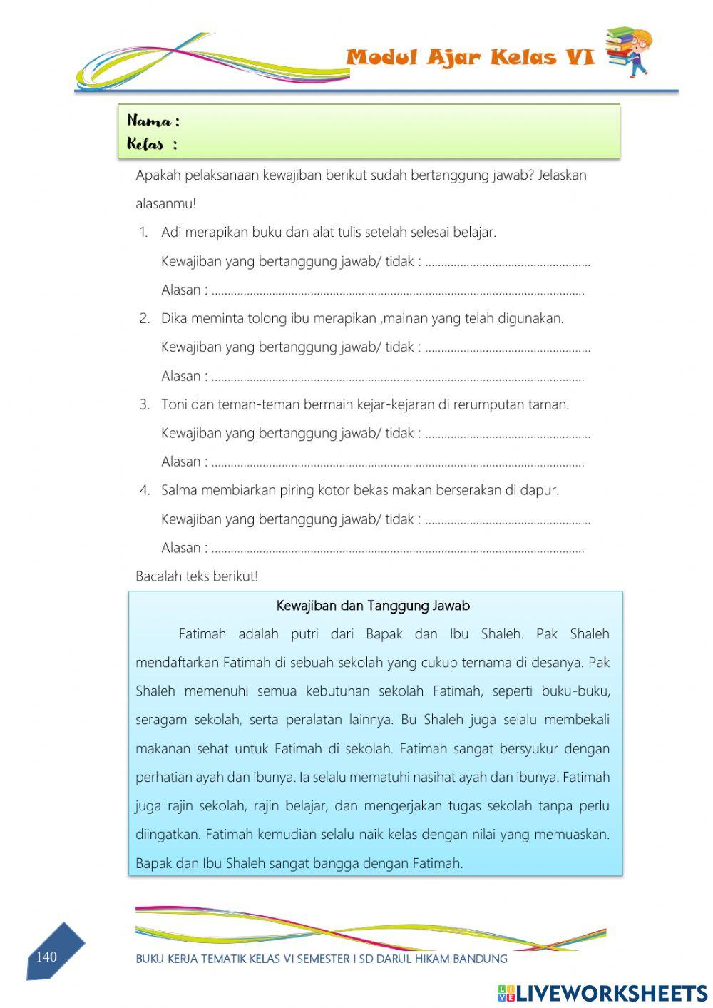 Kewajiban dan Tanggung Jawab