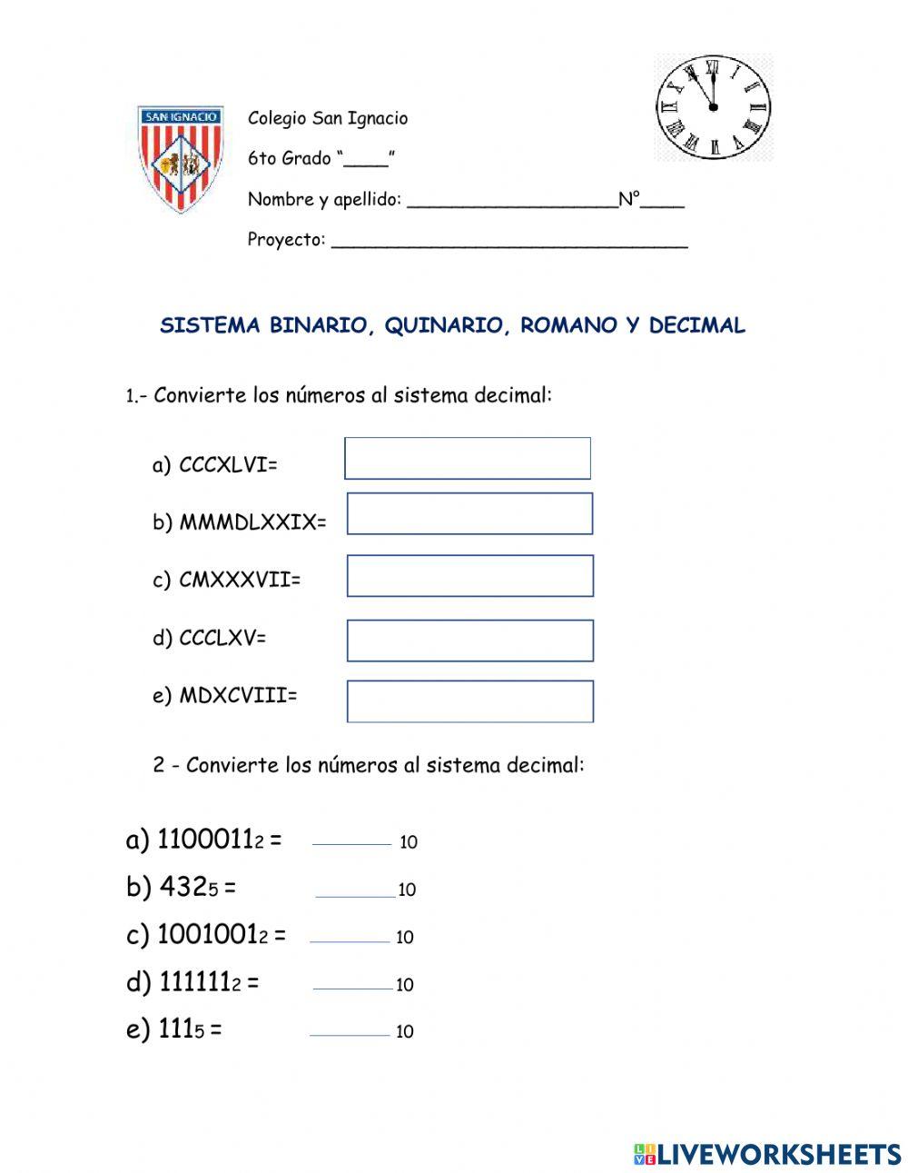 Binario quinario romano