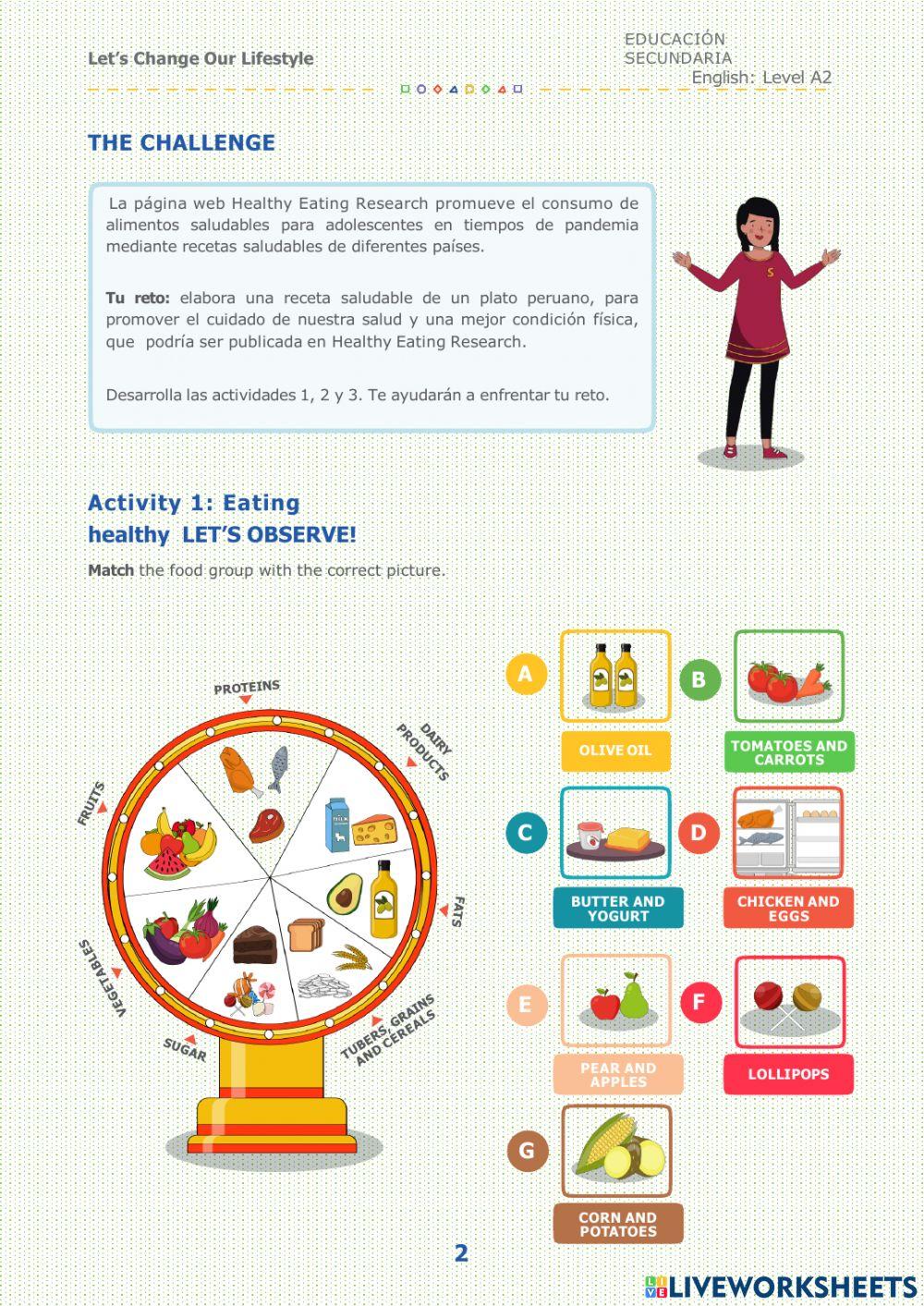 Let-s change Our LifeStyle -week 32 Activity 1: Eating healthy irc