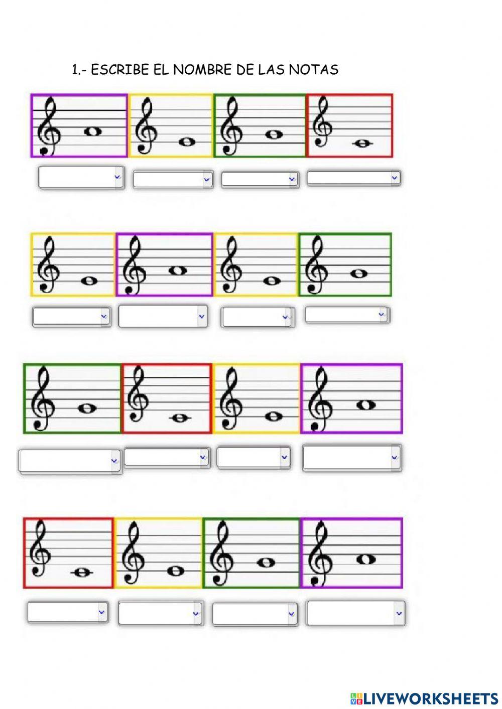 Notas musicales Notas musicales