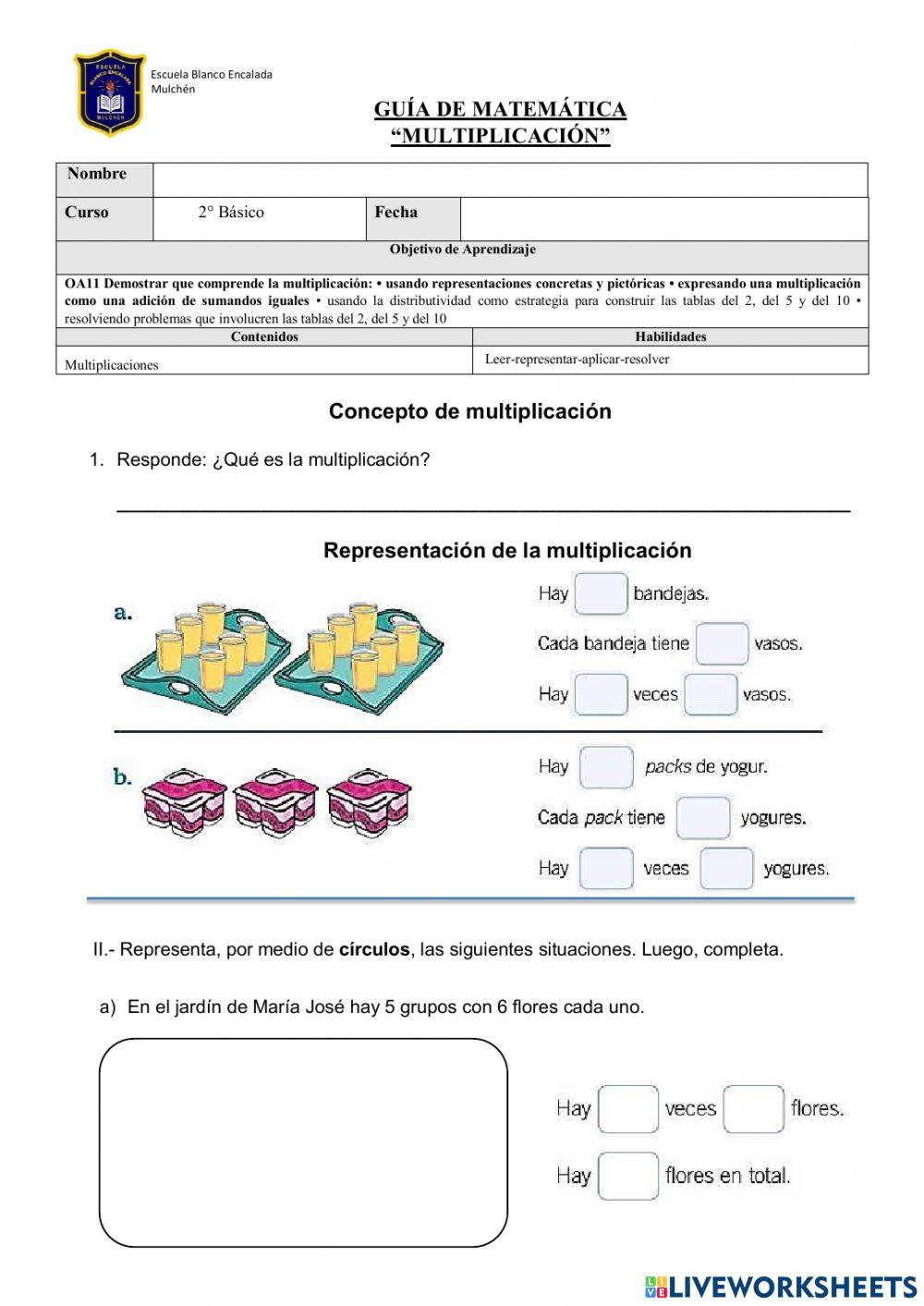 Multiplicaciones 2 y 5