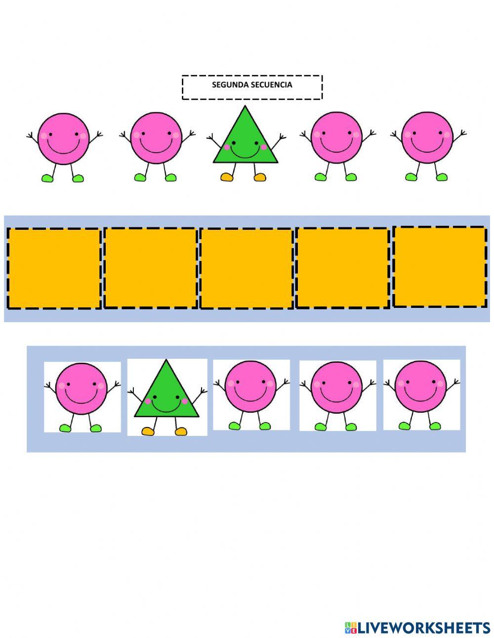 Secuencia de figuras geométricas