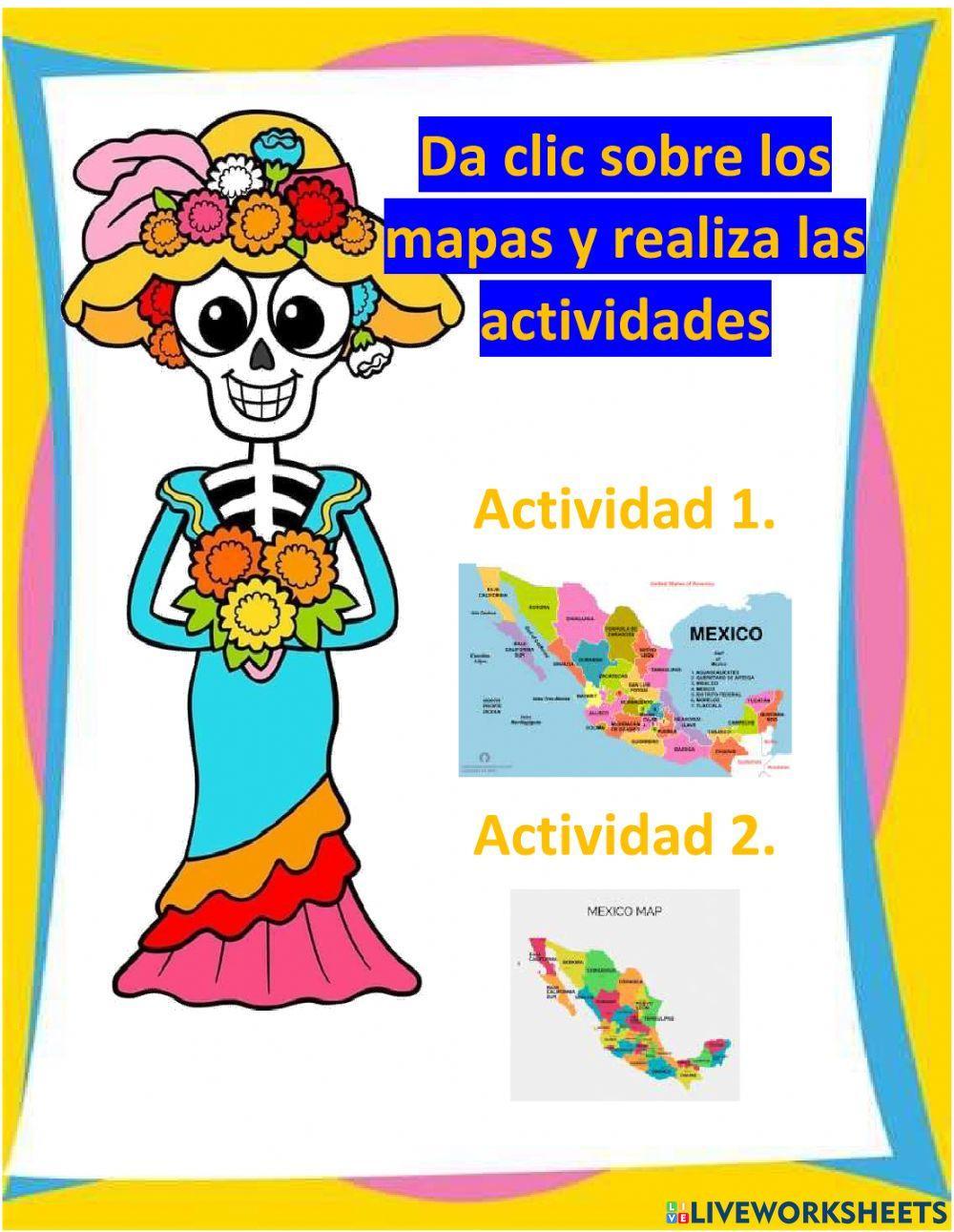 Las entidades federativas de México