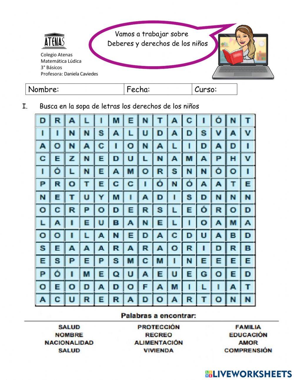 Desrechos y deberes de los niños