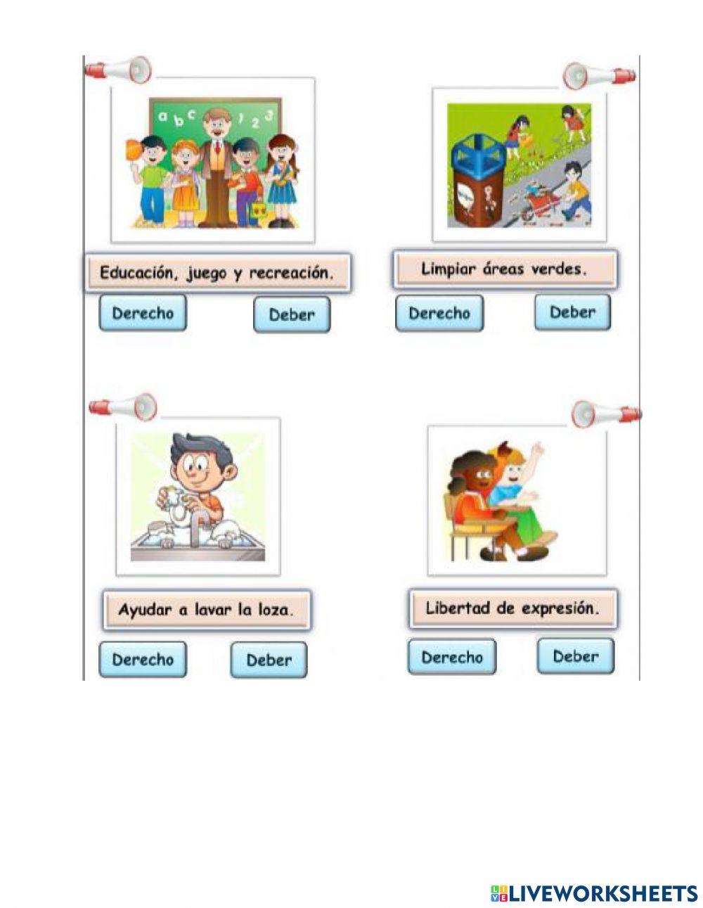 Desrechos y deberes de los niños