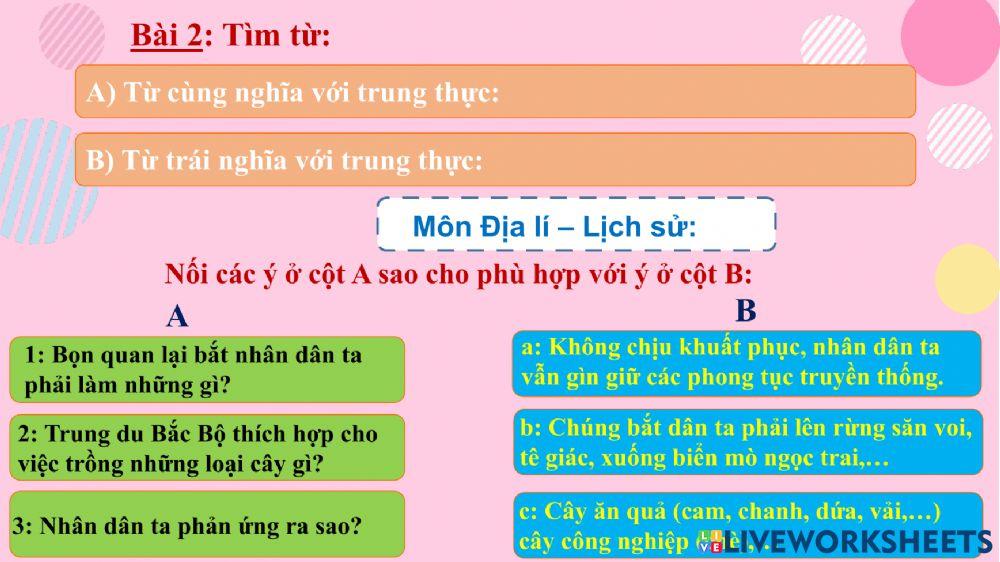 Ôn tập cuối tuần 5