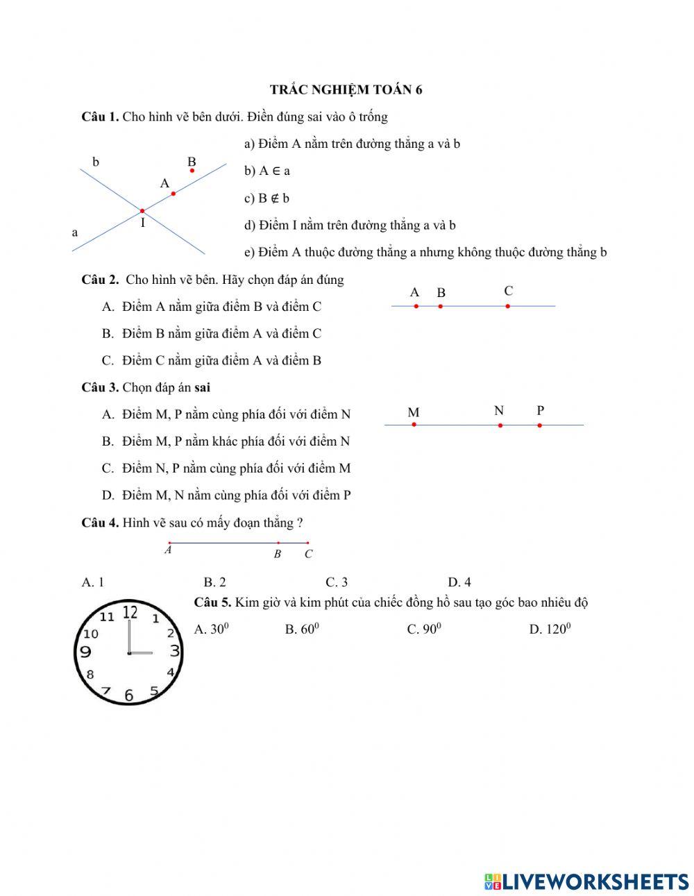 Ôn tập hình học phẳng