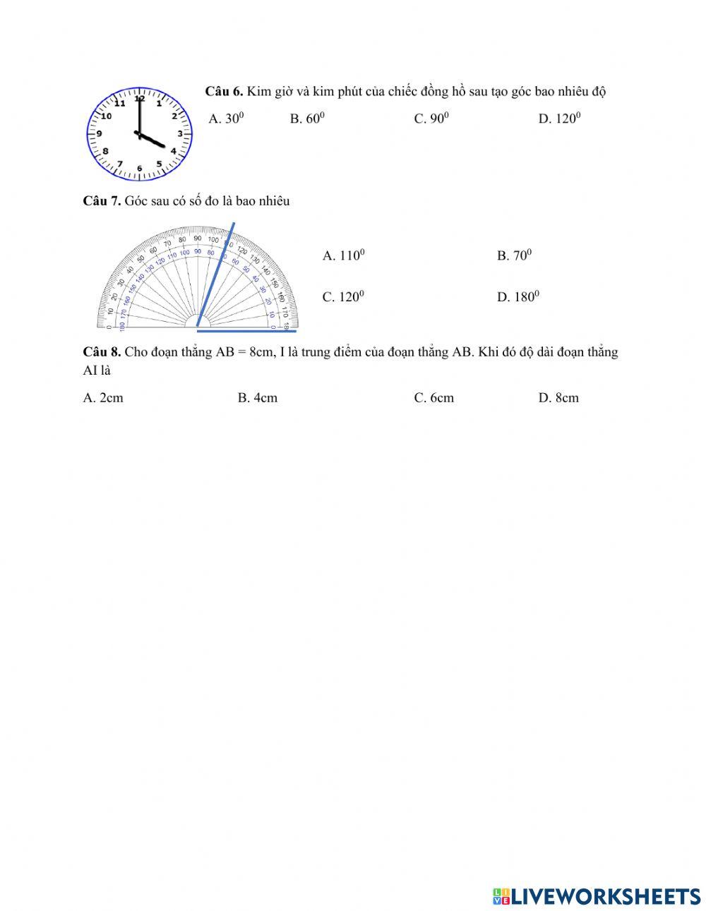 Ôn tập hình học phẳng