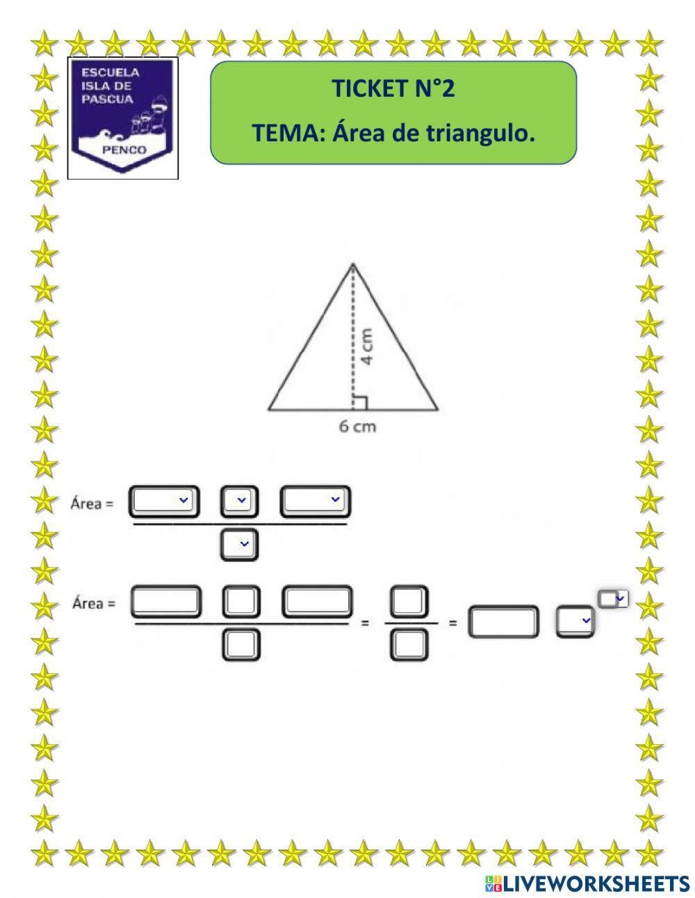 Area de triangulo