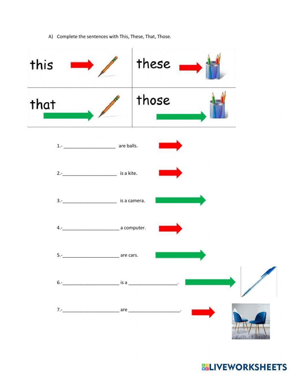 This these that those