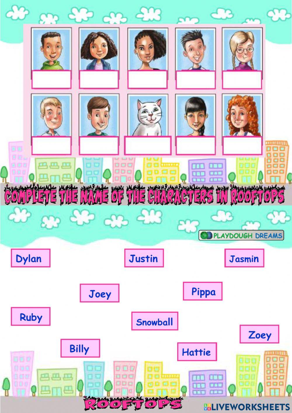 Characters in Rooftops