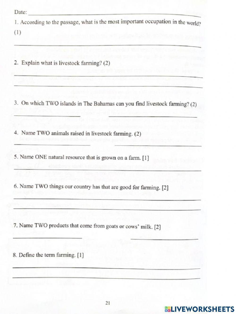 Farming in The Bahamas