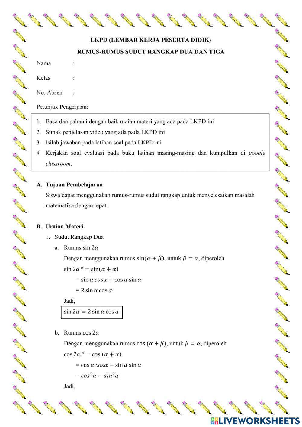 LKPD Sudut Rangkap