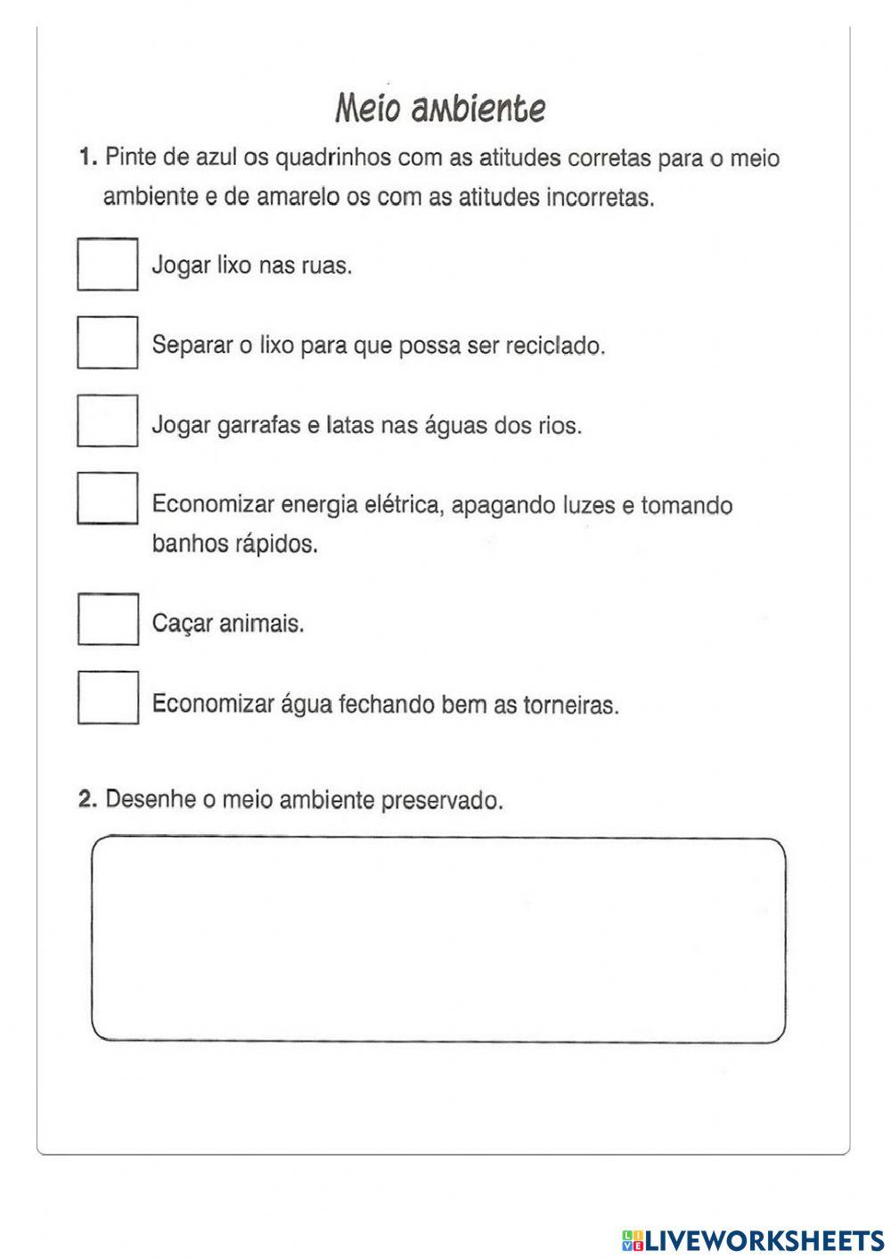 Meio ambiente Meio ambiente