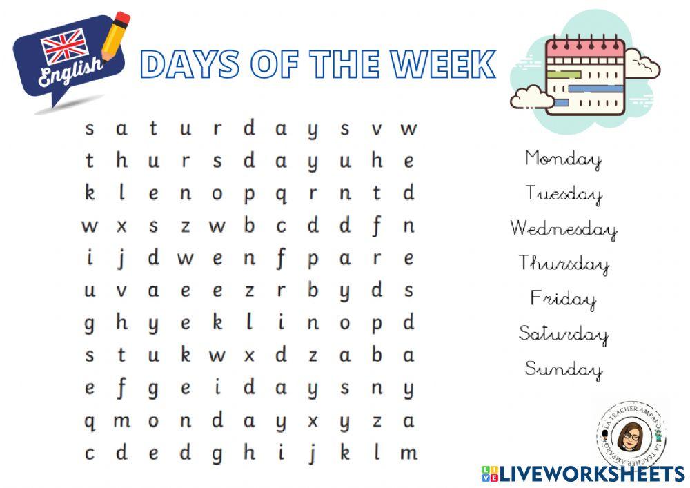 Days of the week