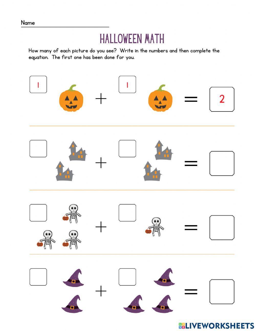 Halloween Math- Doubles-Near Doubles
