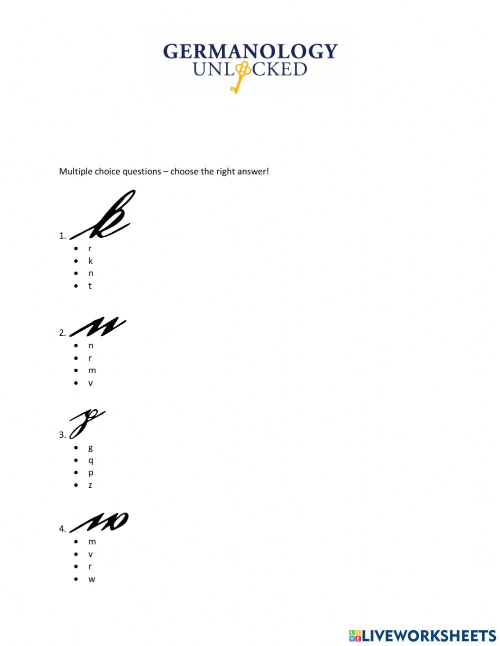 Lowercase Consonants