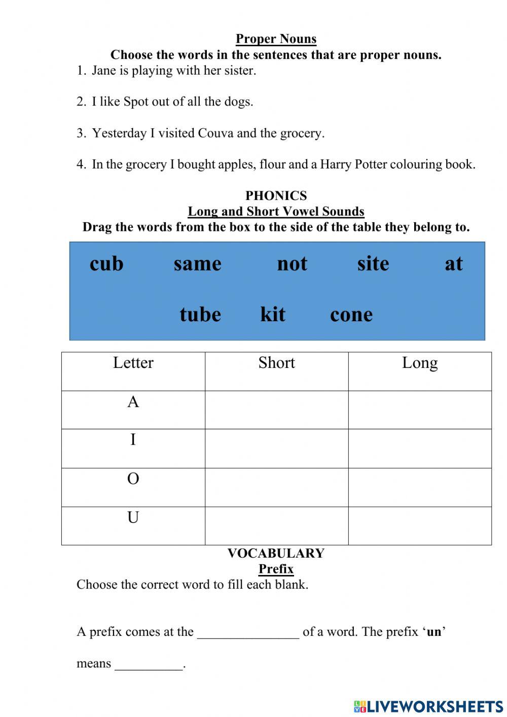 Weekly test week 8 term 1