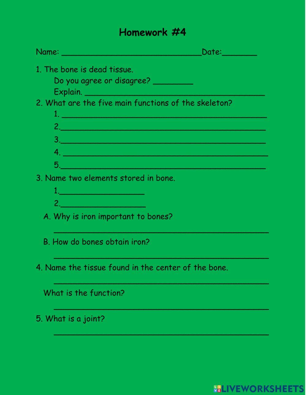 Bones and its functions