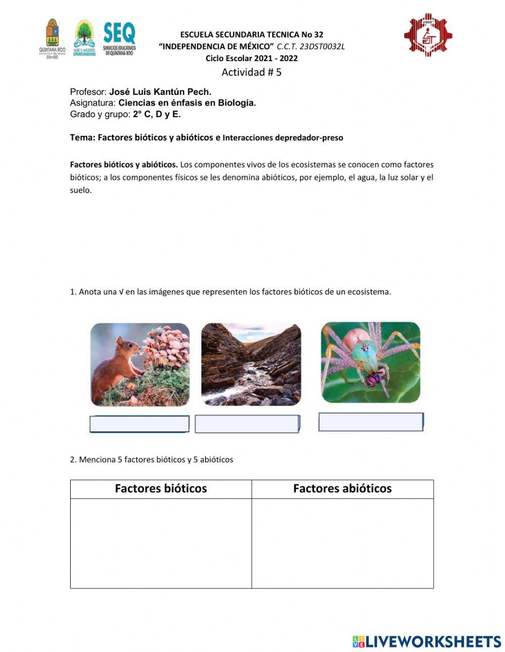 Depredadores y presas