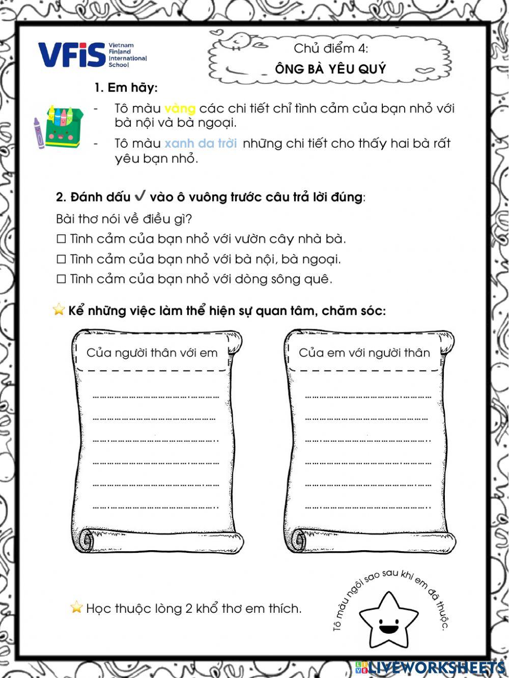 Vietnamese Week 7  - Đọc 2