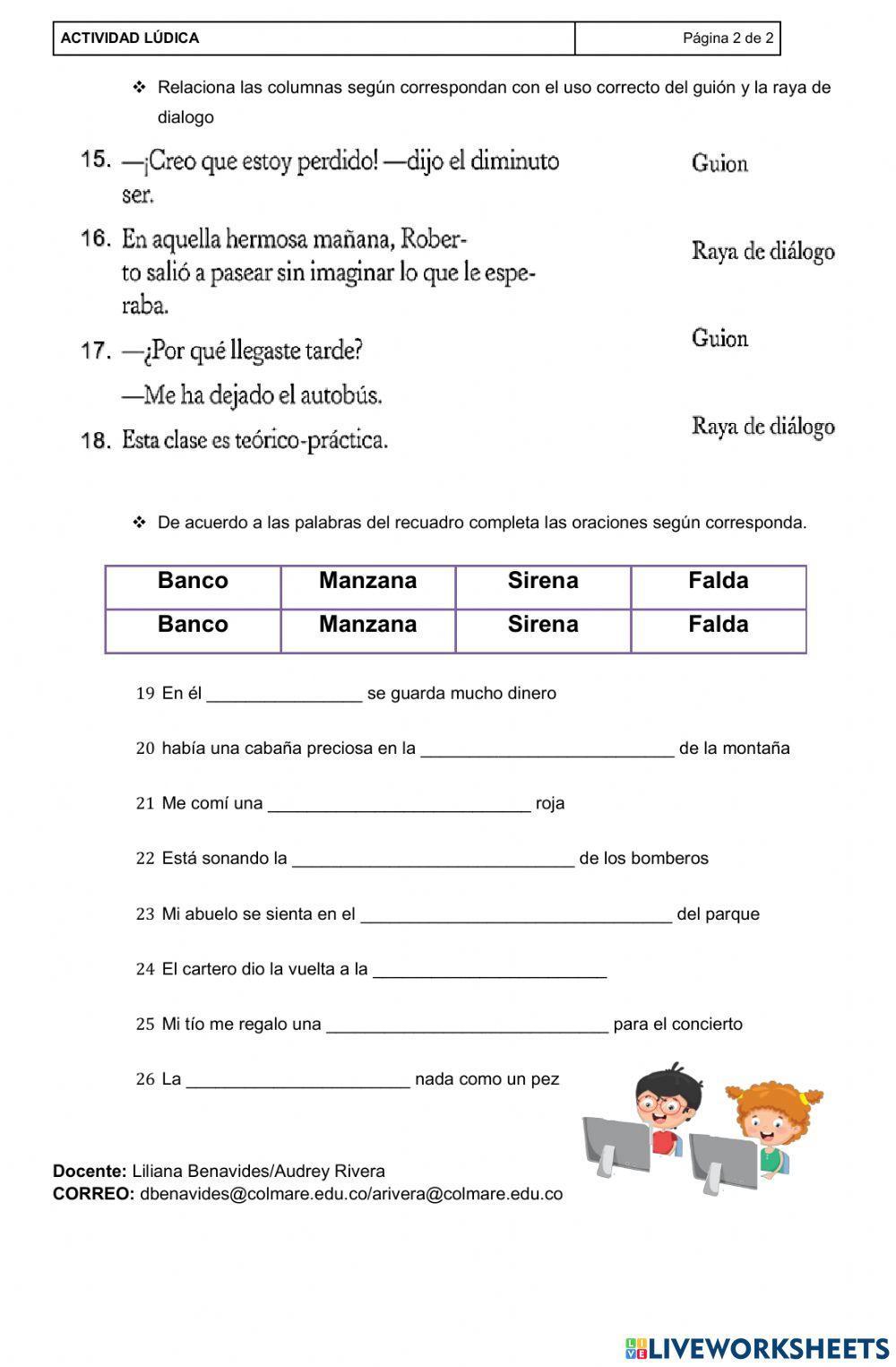 Homofonas, tilde diacrítica, polisemicas