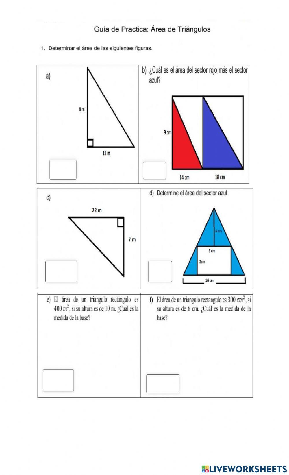 Guía área de Triángulos