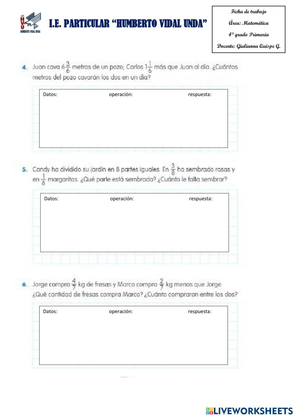 Adicion de fracciones