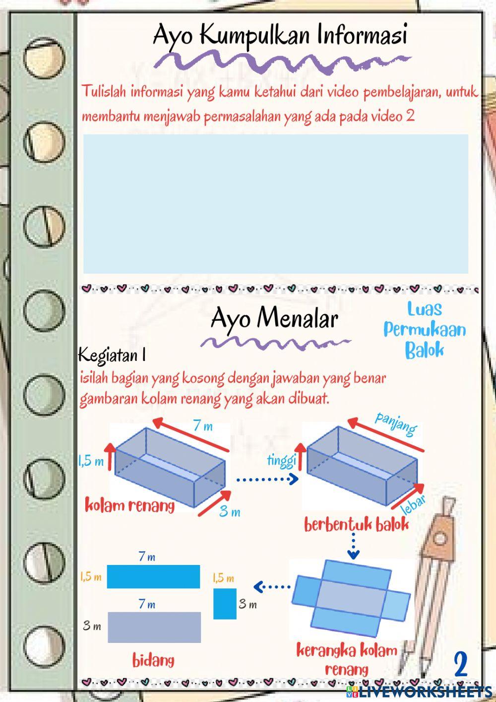 Lembar Kerja Siswa Elektronik-2(Balok)