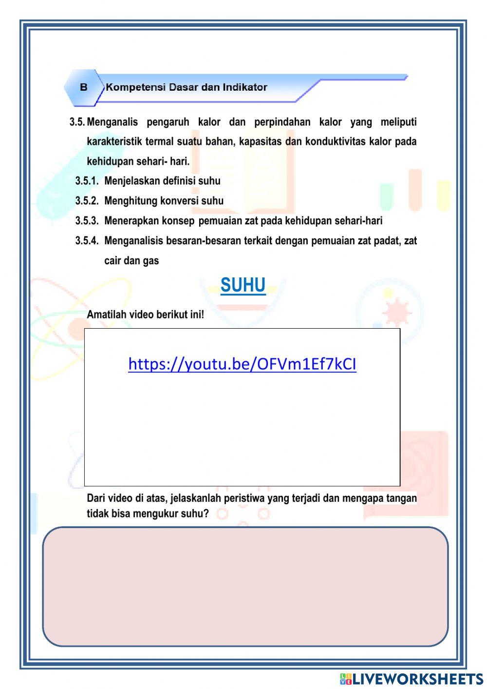 Lkpd suhu dan pemuaian