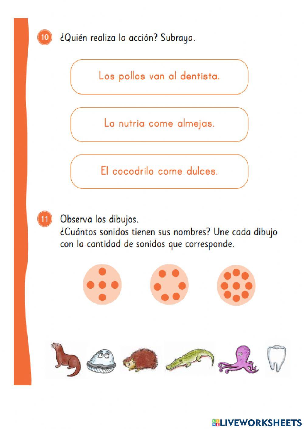 Evaluación lenguaje