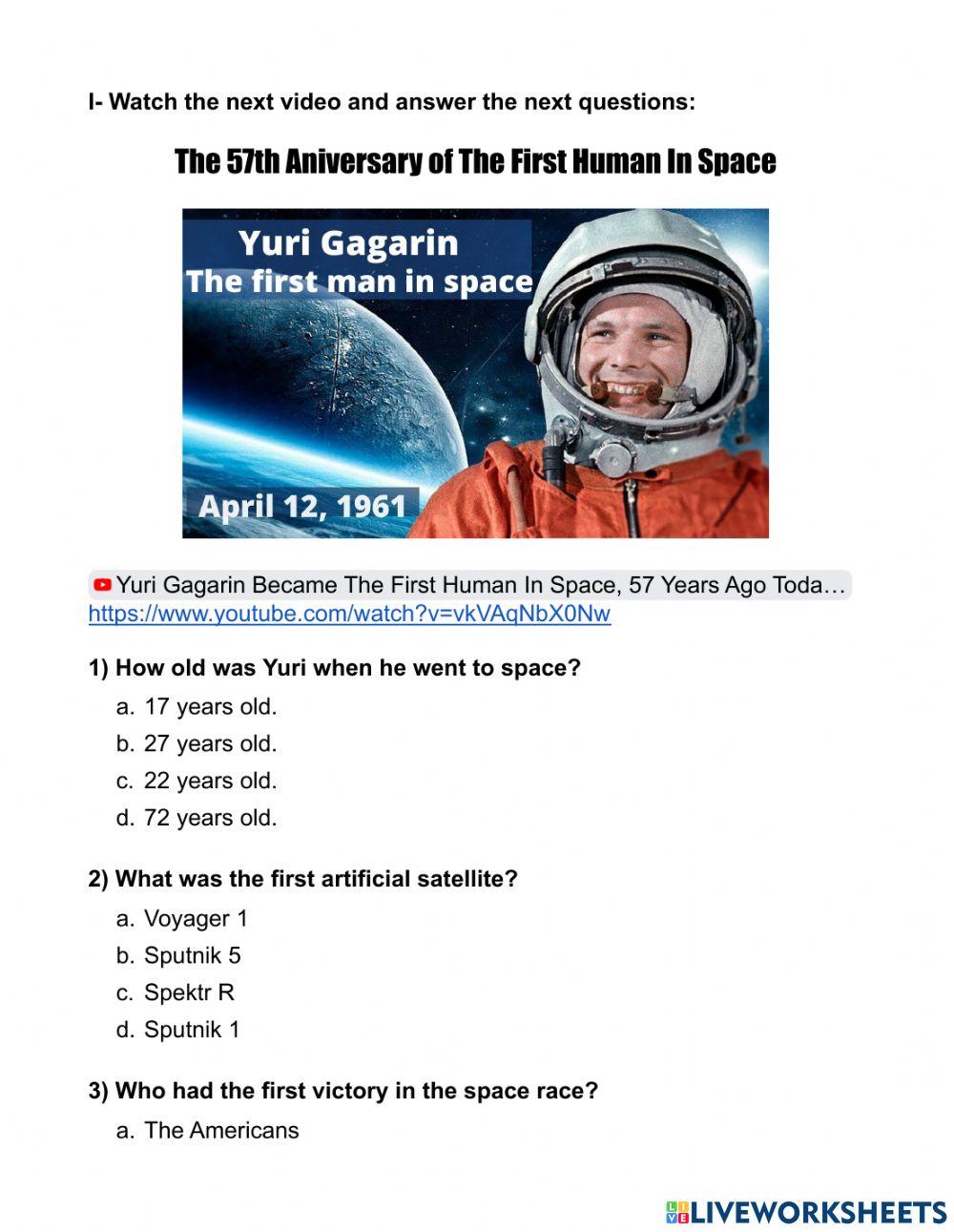 The 57th Aniversary of The First Human In Space
